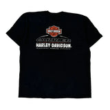 Harley Davidson Graphic T-Shirt - Large Black Cotton