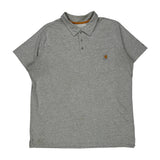 Carhartt Polo Shirt - 2XL Gray Cotton