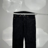 501 Levis Jeans - 32W 32L Black Cotton