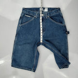 Calvin Klein Jeans Double Knee Carpenter Shorts - 28W 11L Blue Cotton