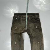 True Religion Studded Jeans - 38W 26L Grey Cotton