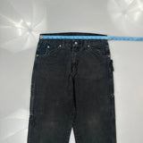 Dickies Double Knee Carpenter Pants - 32W 30L Gray Cotton