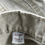 Carhartt Carpenter Trousers - 32W 32L Beige Cotton