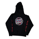 Santa Cruz Graphic Hoodie - Medium Black Cotton Blend