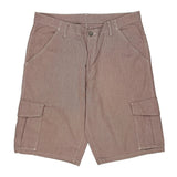 Levis Striped Cargo Shorts - 36W 12L Red Cotton