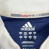 New York Red Bulls 2009-10 Adidas Away Football Shirt - Small Yellow Polyester