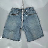 Levis Denim Shorts - 29W UK 12 Light Wash Cotton