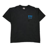 Oneita Graphic T-Shirt - XL Black Cotton