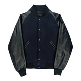 Uniqlo Varsity Jacket - Small Navy Leather
