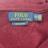 Polo By Ralph Lauren Sweater - 2XL Burgundy Cotton