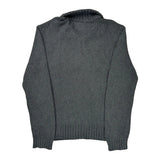 Polo By Ralph Lauren 1/4 Zip - Large Gray Cotton
