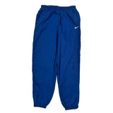 Nike Track Pants - Large Blue Polyester