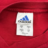 Adidas Graphic Long Sleeve T-Shirt - XL Red Cotton