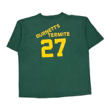 Single Stitch Pearl City Baseball Cotton Deluxe Graphic T-Shirt - XL Green Cotton
