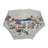 Unbranded Cartoon Sweatshirt - XL White Cotton Blend