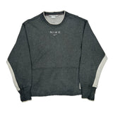 Nike Sportswear Nike Spellout Long Sleeve T-Shirt - XL Gray Cotton Blend