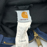 J149 Carhartt Hoodie - Large Blue Cotton Blend
