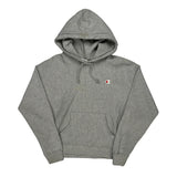 Vintage Reverse Weave Champion Hoodie - Medium Grey Cotton Blend