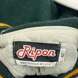 94 Ripon Athletic Varsity Jacket - Medium Yellow Leather