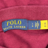 Polo By Ralph Lauren Polo Shirt - Large Burgundy Cotton