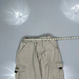 Canyon River Blues Cargo Trousers - XS Beige Cotton