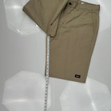 Dickies Chino Shorts - 36W 11L Khaki Polyester Blend