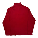 Estate Rib Polo By Ralph Lauren 1/4 Zip - XL Red Cotton