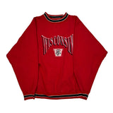 Wisconsin Badgers Logo Athletics College Sweatshirt - XL Red Polyester Blend
