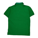 Polo By Ralph Lauren Slim Fit Polo Shirt - Large Green Cotton