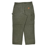 Carhartt Carpenter Trousers - 32W 30L Green Cotton
