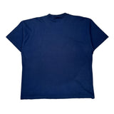 Single Stitch Unbranded Graphic T-Shirt - Large Navy Cotton