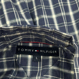 Tommy Hilfiger Checked Shirt - Large Blue Cotton