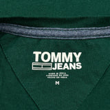 Tommy Jeans T-Shirt - Medium Green Cotton