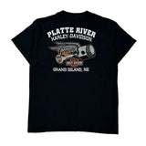 Platte River Harley-Davidson Harley Davidson Graphic T-Shirt - Large Black Cotton