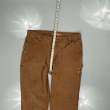 Carhartt Double Knee Carpenter Trousers - 36W 32L Brown Cotton