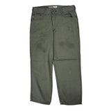 Carhartt Carpenter Trousers - 34W 30L Green Cotton