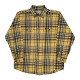 Carhartt Checked Flannel Shirt - Large White Cotton