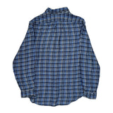 Ralph Lauren Checked Shirt - Large Blue Linen