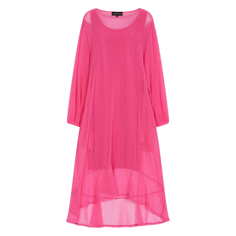 Aphrodite Hot Pink Holiday Resort Midi Dress