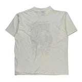 Single Stitch Cal Ripken Jr. Oneita Graphic T-Shirt - Large White Cotton