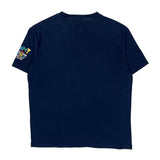 Tommy Jeans Graphic T-Shirt - Large Blue Cotton
