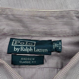 Ralph Lauren Striped Shirt - XL Purple Cotton