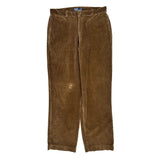 Polo By Ralph Lauren Trousers - 32W 31L Brown Corduroy
