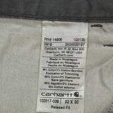 Carhartt Cargo Trousers - 34W 30L Grey Cotton