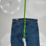 501 Levis Jeans - 35W 30L Blue Cotton