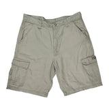 Wrangler Cargo Shorts - 34W 9L Beige Cotton