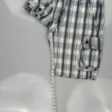 Lee Cargo Shorts - 34W 11L Grey Cotton