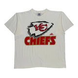 Single Stitch Kansas City Chiefs Apex One Nfl T-Shirt - XL White Cotton