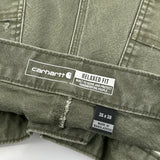 Carhartt Double Knee Carpenter Pants - 34W 30L Green Cotton
