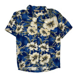 Sunny Island Floral Hawaiian Shirt - Small Multicoloured Viscose